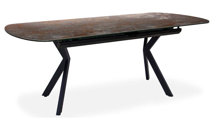 Кухонный стол раскладной Шамони 2CX 160х90 (Oxide Nero/Графит) в Кунгуре - изображение 1