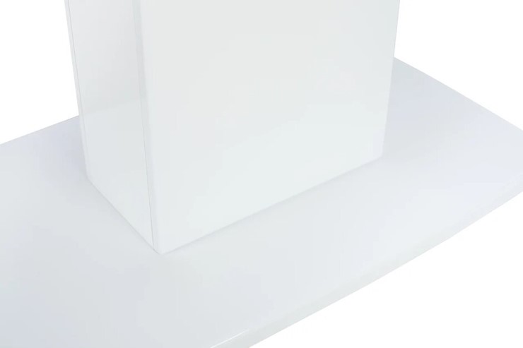 Кухонный раскладной стол Leset Денвер 1Р (Белый лак/стекло глянцевое белое) в Перми - изображение 8