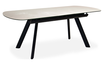 Кухонный раскладной стол Шамони 2CQ 160х90 (Oxide Avorio/Графит) в Перми - предосмотр 1