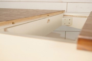Кухонный раскладной стол Leontina (ST9338) Бежевый в Перми - предосмотр 6