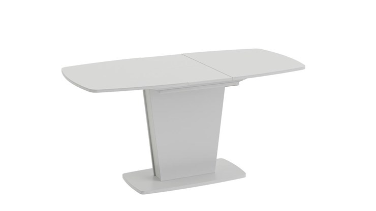 Кухонный раздвижной стол Честер тип 2, цвет Белый/Стекло белый глянец в Перми - изображение 1