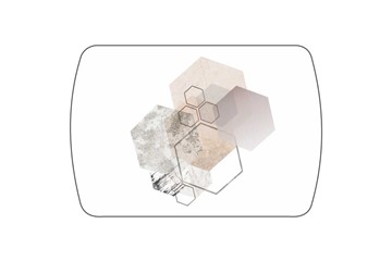Кухонный стол раздвижной Танго, белый/геометрия в Перми - предосмотр 3