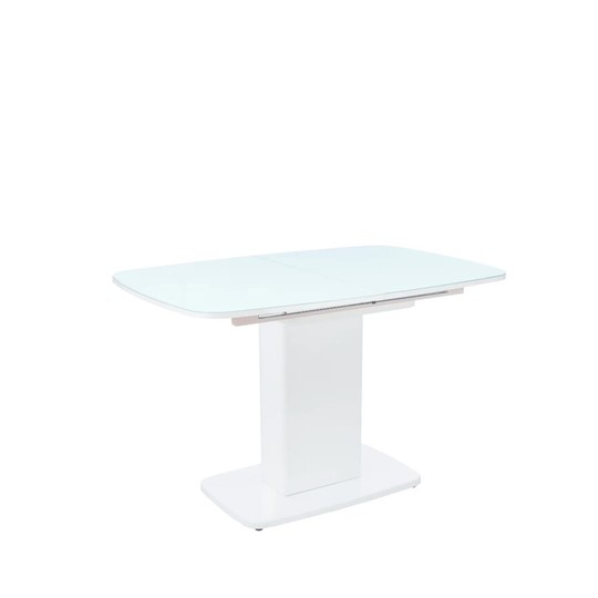 Кухонный раскладной стол Leset Денвер 1Р (Белый лак/стекло глянцевое белое) в Перми - изображение 2