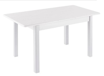 Кухонный раздвижной стол Айсберг-01 МДФ, белый МДФ/40 массив прямые белые в Перми