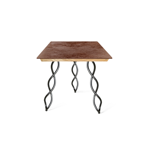 Керамический кухонный стол SHT-TU17 (3 шт.)/ТT8 60/60 (черный муар/прозрачный лак/коричневая сепия) в Чайковском