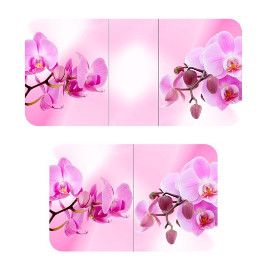 Стол раздвижной ПГ-02СТФ белое/орхидея/крашенные фигурные в Перми - изображение 2