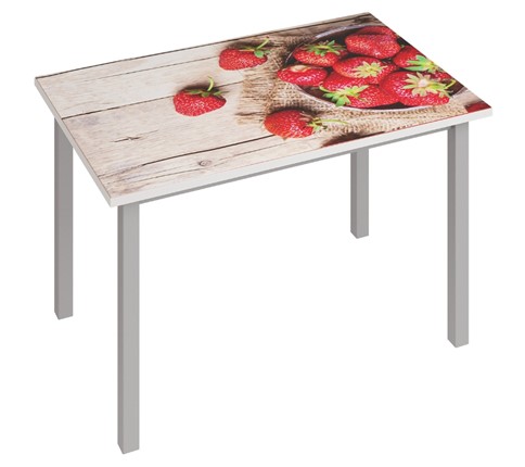 Кухонный стол раздвижной Фристайл-3, Клубника в Перми - изображение