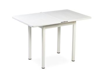 Кухонный стол СПА-02 СТФ, белый/фотопечать лазурит/опоры хром в Перми - предосмотр 1