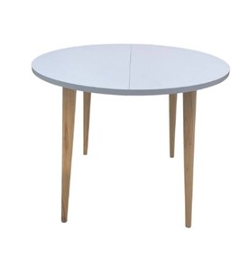 Обеденный круглый раздвижной стол Серый камень 90*90 см ЛДСП в Перми - предосмотр 3