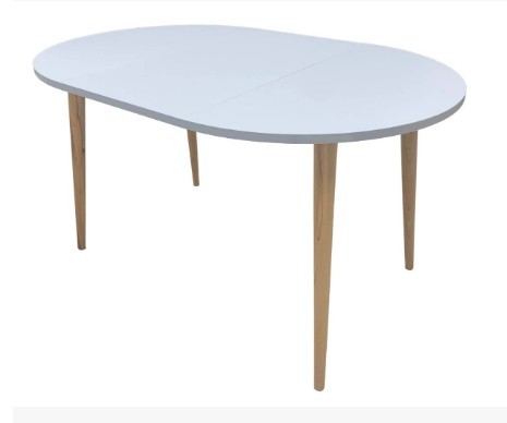 Обеденный круглый раздвижной стол Серый камень 90*90 см ЛДСП в Перми - изображение 7