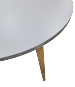 Обеденный круглый раздвижной стол Серый камень 90*90 см ЛДСП в Перми - предосмотр 8