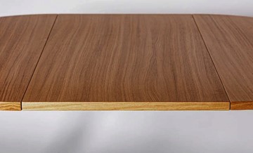 Кухонный раздвижной круглый стол Шпон Дуба д. 100 см МДФ в Перми - предосмотр 14