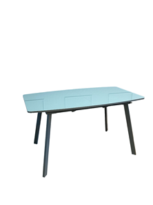 Раздвижной стол AA1400 (серый/стекло серое глянец) в Перми