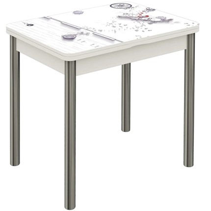 Обеденный раздвижной стол Бари дерево №8 (Exclusive h174/белый) в Перми - изображение