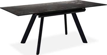 Кухонный раскладной стол Бордо 1CQ 140х85 (Oxide Nero/Графит) в Перми - предосмотр 1