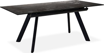 Кухонный стол раскладной Бордо 2CQ 160х90 (Oxide Nero/Графит) в Перми - предосмотр 1