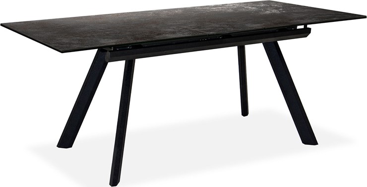 Кухонный стол раскладной Бордо 2CQ 160х90 (Oxide Nero/Графит) в Перми - изображение 1