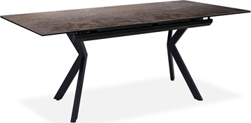 Кухонный раздвижной стол Бордо 2CX 160х90 (Oxide Moro/Графит) в Перми - предосмотр 1