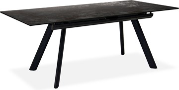 Кухонный раздвижной стол Бордо 3CQ 180х95 (Oxide Nero/Графит) в Перми - предосмотр 1