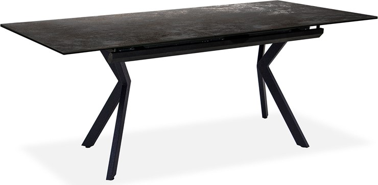 Кухонный раскладной стол Бордо 3CX 180х95 (Oxide Nero/Графит) в Перми - изображение 1