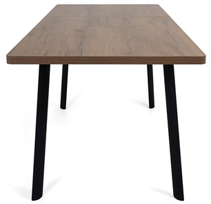 Кухонный стол раскладной Дали-2L(ноги черные, дуб табако) в Перми - предосмотр 4