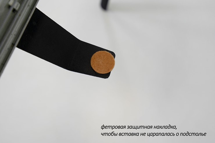 Кухонный стол раскладной Дали-2L(ноги черные, дуб табако) в Перми - изображение 6