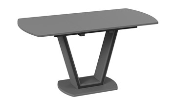 Раздвижной стол Дели Тип 2 (Серый софт, Стекло матовое серое) в Перми - предосмотр 1