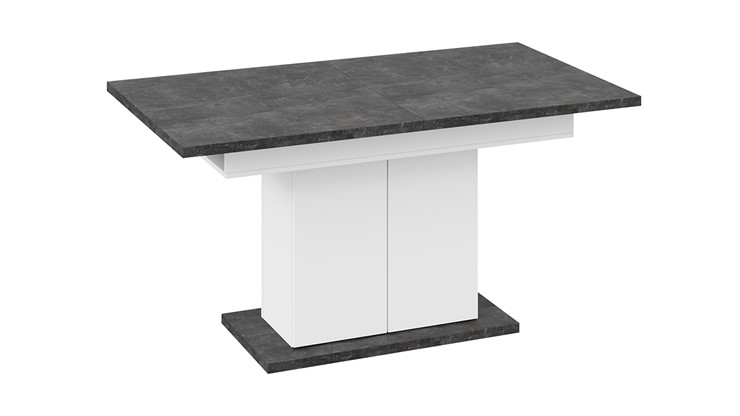 Обеденный раздвижной стол Детройт тип 1 (Белый/Ателье темный) в Перми - изображение 3