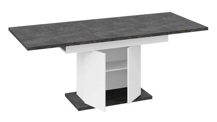 Обеденный раздвижной стол Детройт тип 1 (Белый/Ателье темный) в Перми - изображение 5