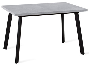 Кухонный стол раскладной Dikline HB120 Бетон/ножки черные в Кунгуре