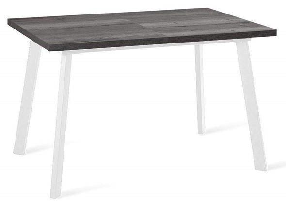 Кухонный раздвижной стол Dikline HB120 Сосна Пасадена/ножки белые в Кунгуре - изображение