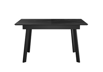 Раздвижной стол DikLine SKH125 Керамика Черный мрамор/подстолье черное/опоры черные (2 уп.) в Перми