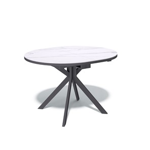 Обеденный раздвижной стол DO1100 (черный/керамика мрамор белый) в Перми - предосмотр