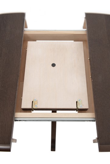 Обеденный раздвижной стол Фабрицио-1 исп. Эллипс, Тон 10 Покраска + патина с прорисовкой (на столешнице) в Перми - изображение 4