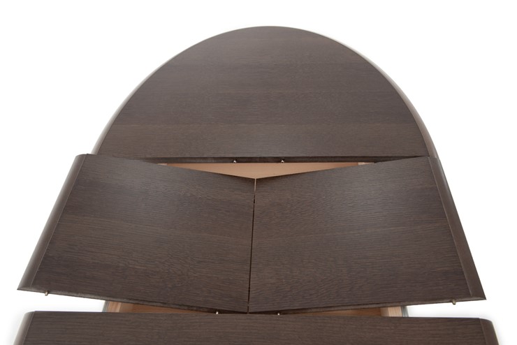 Обеденный раздвижной стол Фабрицио-1 исп. Эллипс, Тон 10 Покраска + патина с прорисовкой (на столешнице) в Перми - изображение 5