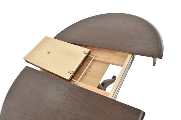 Кухонный раздвижной стол Фабрицио-1 исп. Круг 820, Тон 9 (Морилка/Эмаль) в Кунгуре - изображение 5