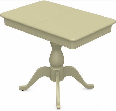Кухонный стол раздвижной Фабрицио-1 исп. Мини 1100, Тон 10 Покраска + патина с прорисовкой (на столешнице) в Перми - изображение