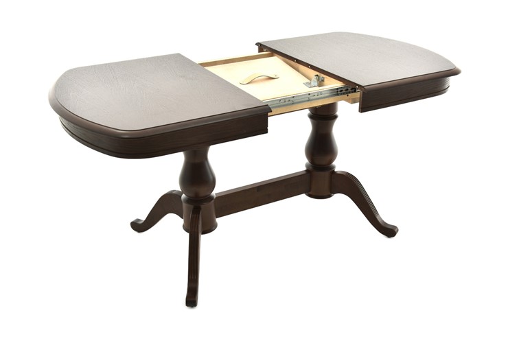 Кухонный стол раскладной Фабрицио-2 исп. Мыло 1200, Тон 11 Покраска + патина (в местах фрезеровки) в Перми - изображение 1