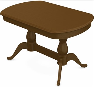 Кухонный стол раздвижной Фабрицио-2 исп. Мыло 1400, Тон 2 Покраска + патина с прорисовкой (на столешнице) в Перми