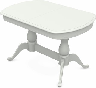 Обеденный раздвижной стол Фабрицио-2 исп. Мыло 1600, Тон 9 Покраска + патина с прорисовкой (на столешнице) в Перми