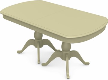 Обеденный раздвижной стол Фабрицио-2 исп. Мыло большой 2 вставки, Тон 10 Покраска + патина (в местах фрезеровки) в Перми
