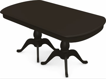 Раздвижной стол Фабрицио-2 исп. Мыло большой 2 вставки, Тон 11 Покраска + патина (в местах фрезеровки) в Кунгуре