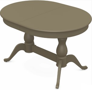 Кухонный стол раскладной Фабрицио-2 исп. Овал 1200, Тон 40 Покраска + патина с прорисовкой (на столешнице) в Перми - предосмотр