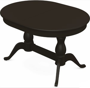 Кухонный раздвижной стол Фабрицио-2 исп. Овал 1600, Тон 11 Покраска + патина с прорисовкой (на столешнице) в Соликамске