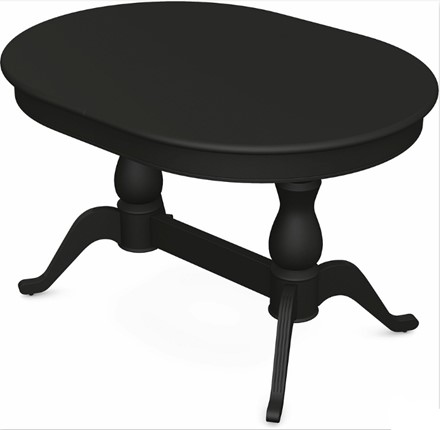 Обеденный раздвижной стол Фабрицио-2 исп. Овал 1600, Тон 12 Покраска + патина с прорисовкой (на столешнице) в Перми - изображение