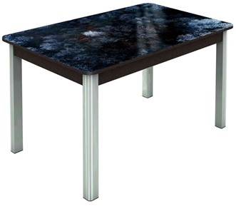Обеденный раздвижной стол Гамбург исп. 1, ноги метал. крашеные №23 (Exclusive h108/венге) в Перми - предосмотр