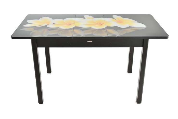 Кухонный стол раздвижной Гамбург исп. 2, ноги метал. крашеные №23 (Exclusive h191/черный) в Перми - изображение 7