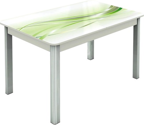 Обеденный раздвижной стол Гамбург исп.1 ноги метал. крашеные №23, Фотопечать (Текстура №60) в Перми - изображение
