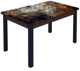 Кухонный стол раздвижной Гамбург Мини, ноги метал. крашеные №23 (Exclusive h103/венге) в Березниках