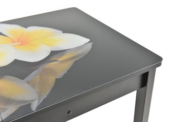 Кухонный стол раскладной Гамбург Мини, ноги метал. крашеные №23 (Exclusive h129/черный) в Перми - предосмотр 10